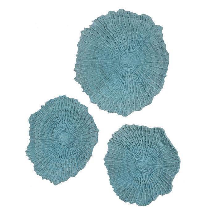 Uttermost - 04378 - Wall Decor Set/3 - Ocean Gems - Ocean Blue