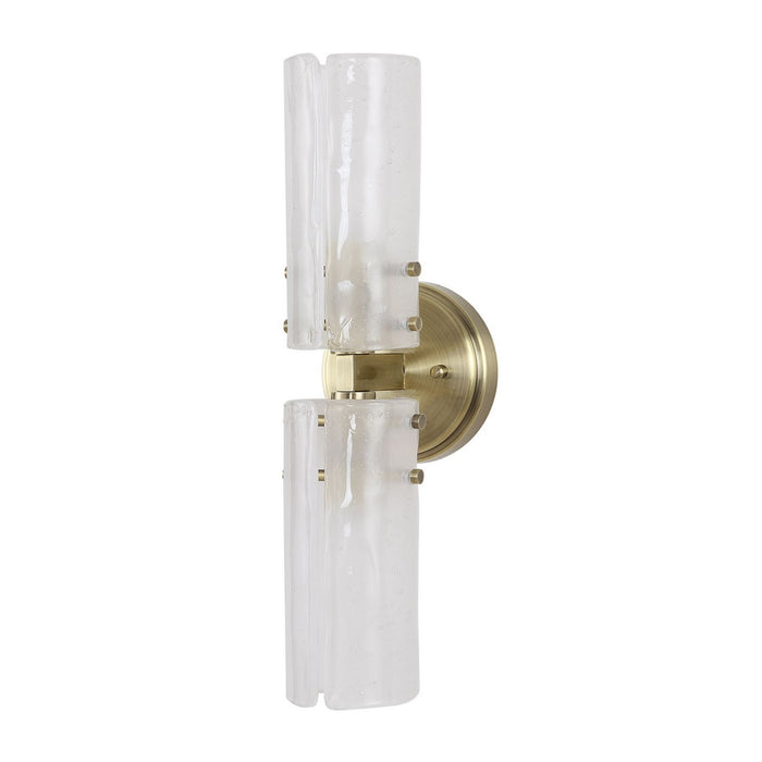 Uttermost - 22588 - Two Light Wall Sconce - Mistie - Antique Brass