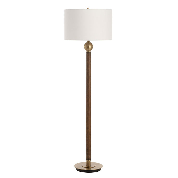 Uttermost - 30448 - One Light Floor Lamp - Keros - Dark Oak Wood