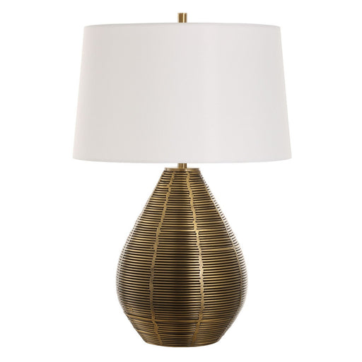 Knowles One Light Table Lamp Brushed Brass