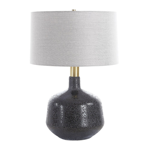 Flanagan One Light Table Lamp Brushed Plated Brass
