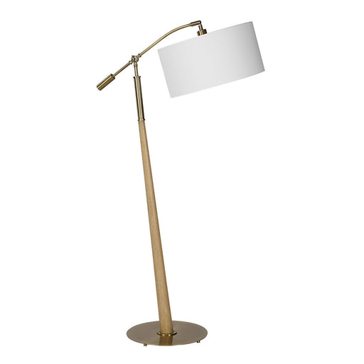 Kennett One Light Floor Lamp Antique Brass