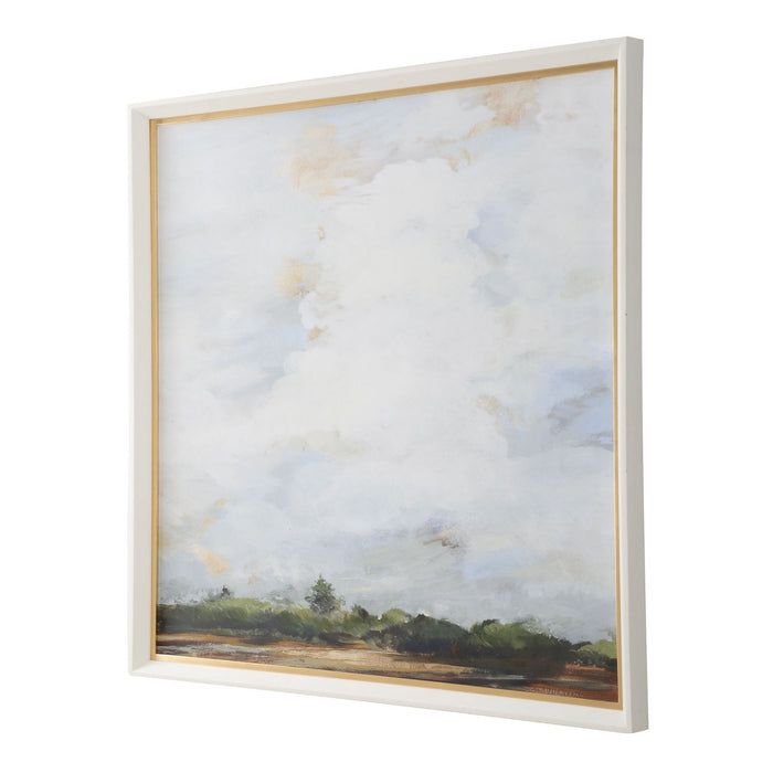 Uttermost - 32383 - Landscape Print - Whispering Cloudscapes - White Wood