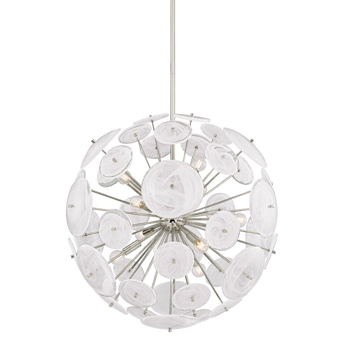 Mitzi - H1004809-PN - Nine Light Chandelier - Tamara - Polished Nickel