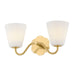 Mitzi - H1017302-AGB - Two Light Bath - Leonella - Aged Brass