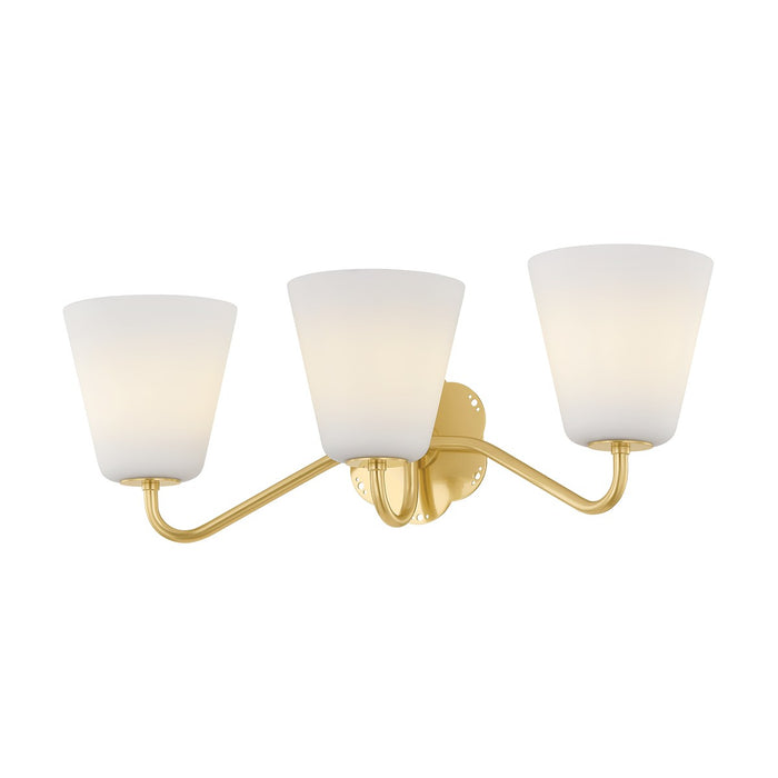 Mitzi - H1017303-AGB - Three Light Bath - Leonella - Aged Brass