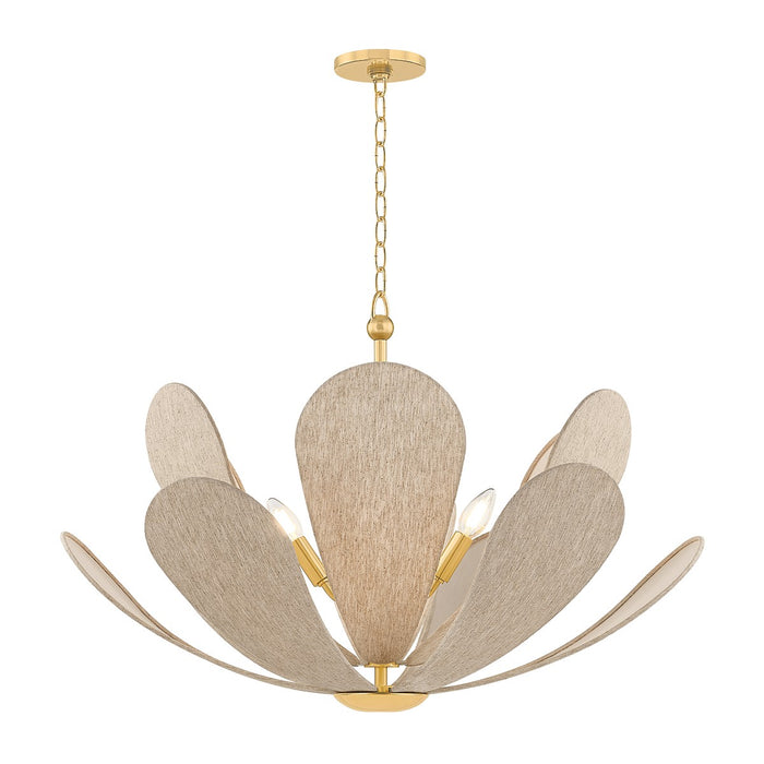 Mitzi - H1024806-AGB - Six Light Chandelier - Nadine - Aged Brass
