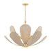 Mitzi - H1024806-AGB - Six Light Chandelier - Nadine - Aged Brass