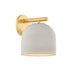 Mitzi - H1025101-AGB/CCP - One Light Wall Sconce - Cara - Aged Brass/Ceramic Cream Pebble