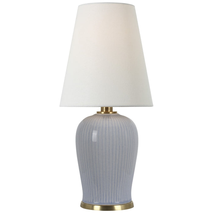 Visual Comfort Signature - TOB 3603PBC-L - LED Table Lamp - Opera - Polar Blue Crackle