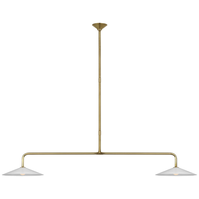 Visual Comfort Signature - AL 5035HAB-WG - LED Pendant - Ponce - Hand-Rubbed Antique Brass