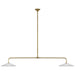 Visual Comfort Signature - AL 5035HAB-WG - LED Pendant - Ponce - Hand-Rubbed Antique Brass