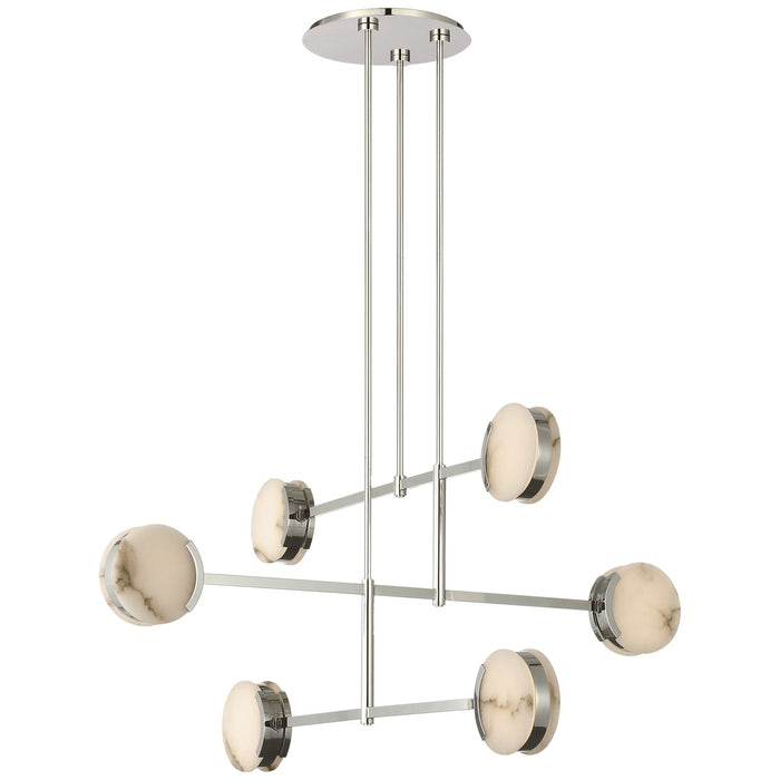 Visual Comfort Signature - KW 5609PN-ALB - LED Chandelier - Melange - Polished Nickel