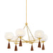 Mitzi - H1039806-AGB - Six Light Chandelier - Niya - Aged Brass