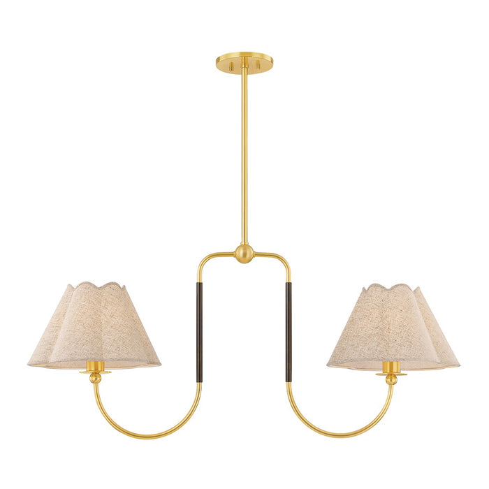 Mitzi - H1043902-AGB/TRB - Two Light Linear Pendant - Janie - Aged Brass/True Bronze