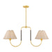 Mitzi - H1043902-AGB/TRB - Two Light Linear Pendant - Janie - Aged Brass/True Bronze