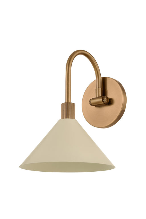 Troy Lighting - B1809-PBR/SSD - One Light Bath - Jovani - Patina Brass And Soft Sand