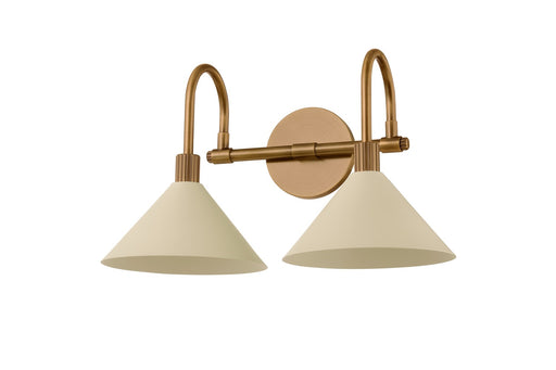 Jovani Two Light Bath Patina Brass And Soft Sand