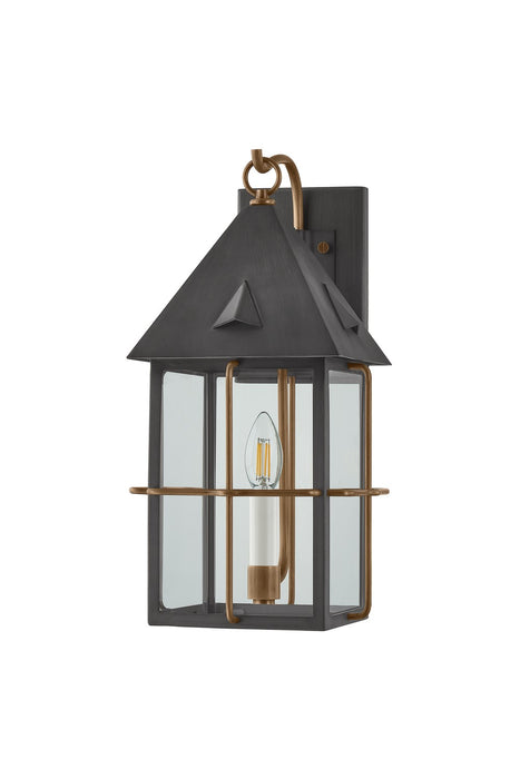 Troy Lighting - B6617-PBR/GRA - One Light Wall Sconce - Toby - Patina Brass And Graphite
