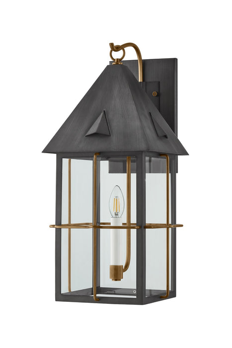 Troy Lighting - B6623-PBR/GRA - One Light Wall Sconce - Toby - Patina Brass And Graphite