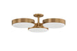 Troy Lighting - C1330-PBR - Three Light Semi Flush Mount - Rory - Patina Brass