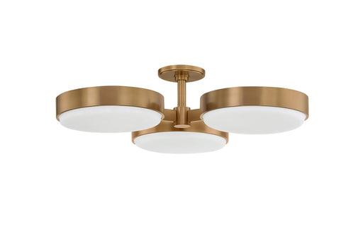 Troy Lighting - C1330-PBR - Three Light Semi Flush Mount - Rory - Patina Brass