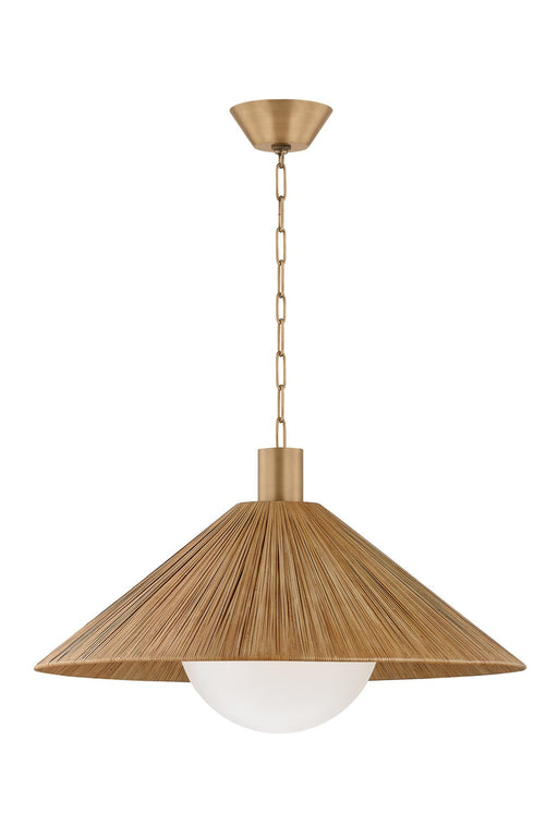 Troy Lighting - F1432-PBR - One Light Pendant - Woodside - Patina Brass