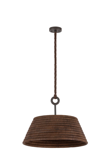 Troy Lighting - F2824-TBZH - One Light Pendant - Sequoia - Textured Bronze W/ Highlight
