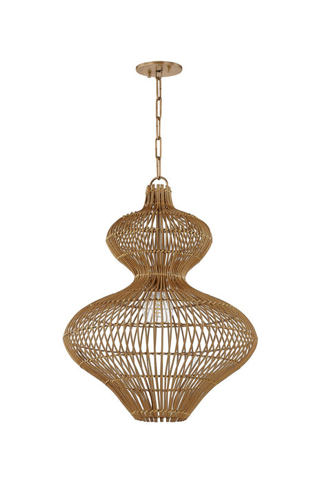 Troy Lighting - F3820-PBR - One Light Pendant - Irvine - Patina Brass