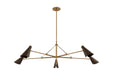 Troy Lighting - F4369-PBR/BRZ - Five Light Chandelier - Andersen - Patina Brass/Bronze