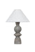 Troy Lighting - PTL2529-PBR/CLG - One Light Table Lamp - Cyrah - Patina Brass/Ceramic Lunar Grey