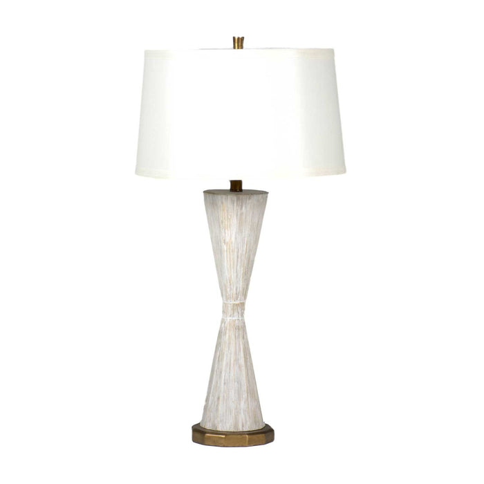 Gabby - SCH-155030 - One Light Table Lamp - Roman - Distressed White/Antique Gold