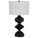 Gabby - SCH-170015 - One Light Table Lamp - Maddox - Plaster Black/Feather White Linen