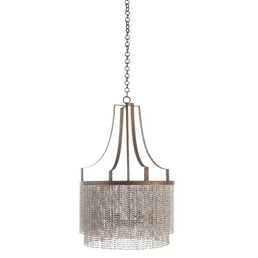 Tamara Four Light Chandelier Antique Gold/Antique White