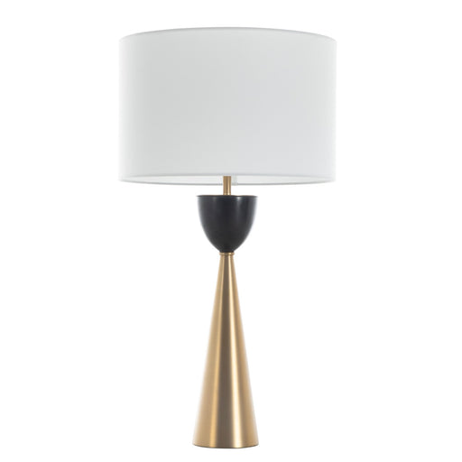 Rome One Light Table Lamp Matte Gold Brass/Antique Bronze/Marble