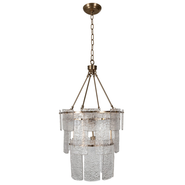 Gabby - SCH-175651 - Five Light Chandelier - Augusta - Antique Brass/Cast Glass