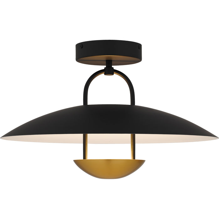 Quoizel - BIN1718MBK - LED Semi-Flush Mount - Bingham - Matte Black