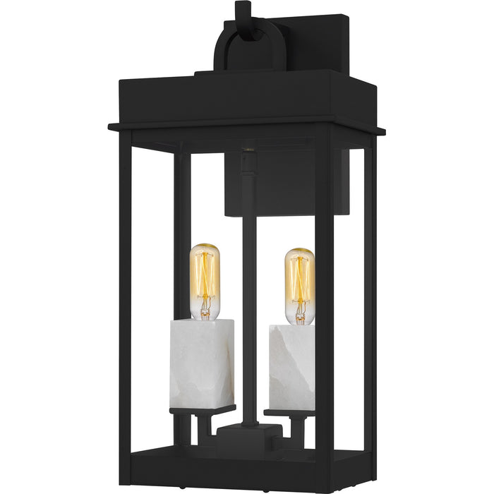 Quoizel - CAM8408MBK - Two Light Outdoor Wall Lantern - Carmen - Matte Black