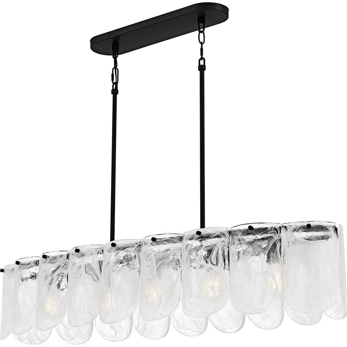 Quoizel - CAS543MBK - Five Light Linear Chandelier - Cassidy - Matte Black
