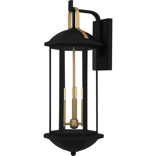 Quoizel - CFD8410MBK - Three Light Outdoor Wall Lantern - Crestfield - Matte Black