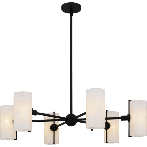 Curran Six Light Chandelier Matte Black