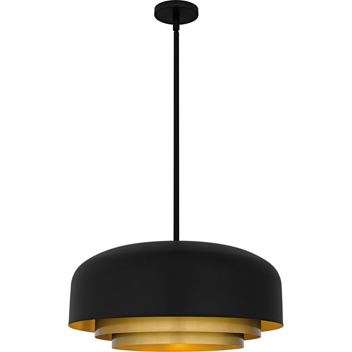 Quoizel - FRK2822MBK - Four Light Pendant - Frankie - Matte Black