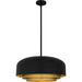 Quoizel - FRK2822MBK - Four Light Pendant - Frankie - Matte Black