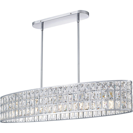 Quoizel - GIB542C - Five Light Linear Chandelier - Gibson - Polished Chrome