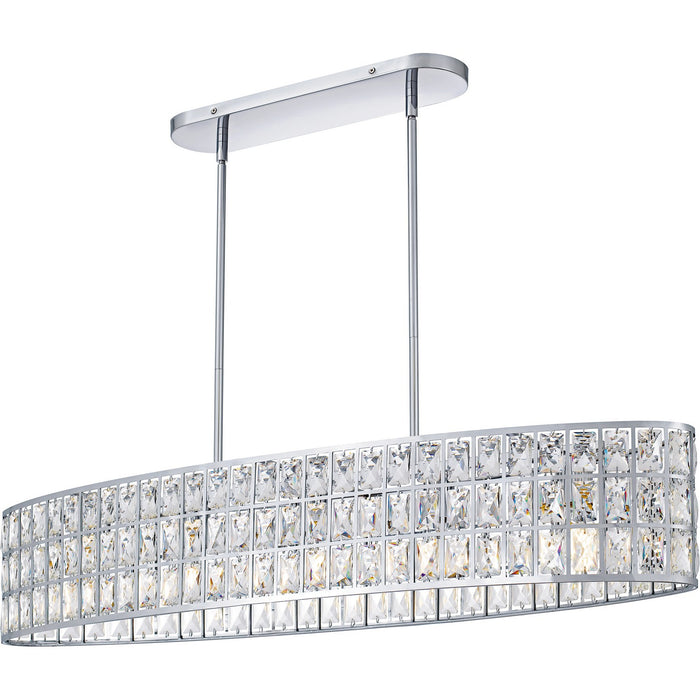 Quoizel - GIB542C - Five Light Linear Chandelier - Gibson - Polished Chrome