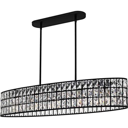 Quoizel - GIB542MBK - Five Light Linear Chandelier - Gibson - Matte Black