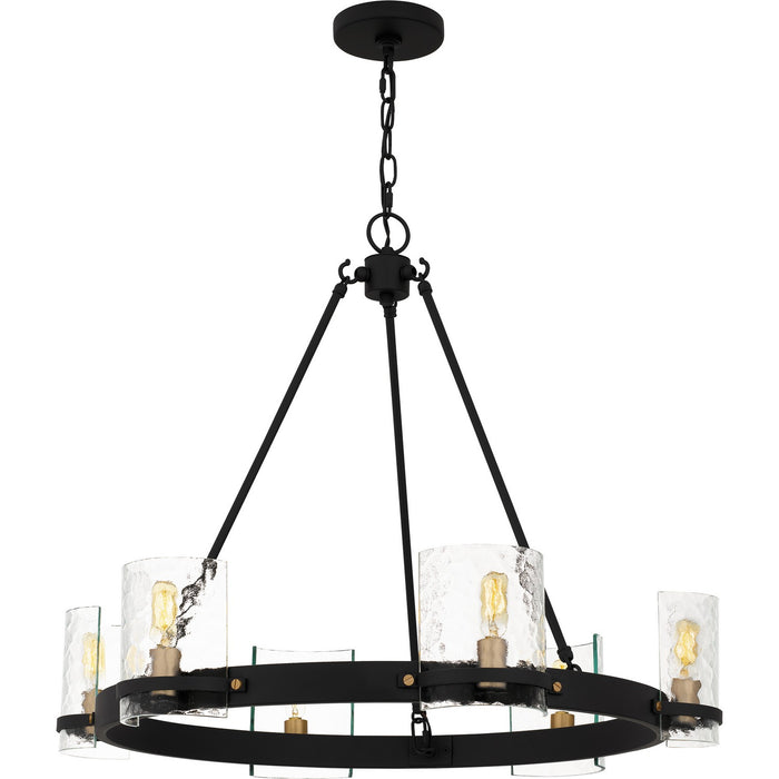 Quoizel - GLC5028MBK - Six Light Chandelier - Gloucester - Matte Black