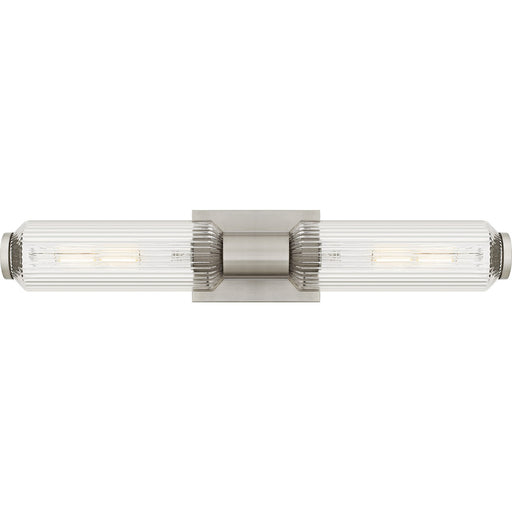 Hawes Two Light Bath Brushed Nickel