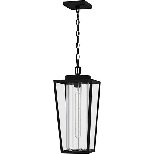 Jett One Light Outdoor Hanging Lantern Matte Black