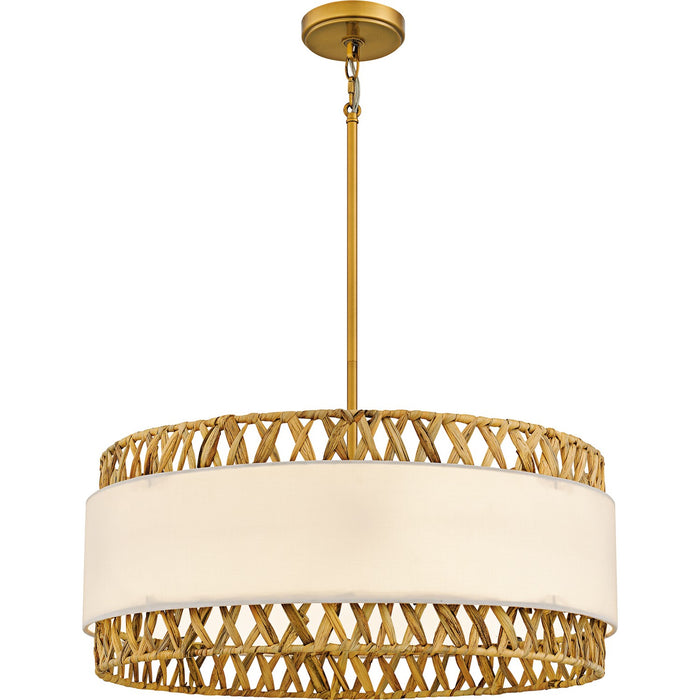 Quoizel - KAT2824BRG - Five Light Pendant - Kate - Brushed Gold
